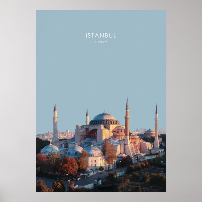 Poster Oeuvre d'Istanbul, Turquie Travel (Devant)