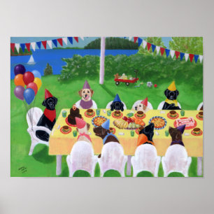 Poster Oeuvre du Labrador Party