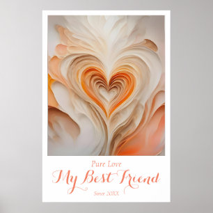 Poster OEuvre murale personnalisée "Pure Love" - Mon meil
