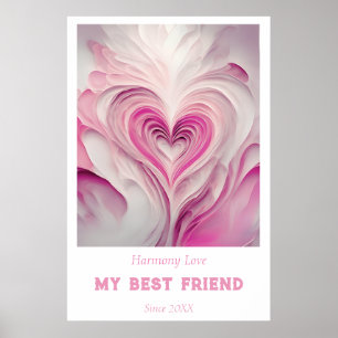 Poster OEuvre murale personnalisée "Pure Love" - Mon meil