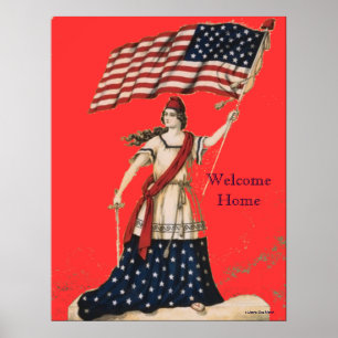 POSTER OEUVRE PATRIOTIQUE - POSTES - IMPRIMANTES DE CANVA