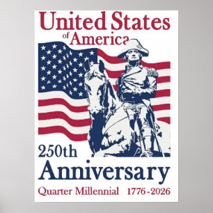 Poster Œuvres d'art commémoratives du 250e anniversaire d