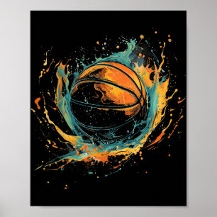 Poster Œuvres d'art de basketball Amateur de basketball A