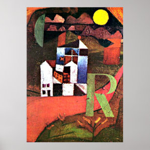 Poster Oeuvres d'art Paul Klee, Villa R