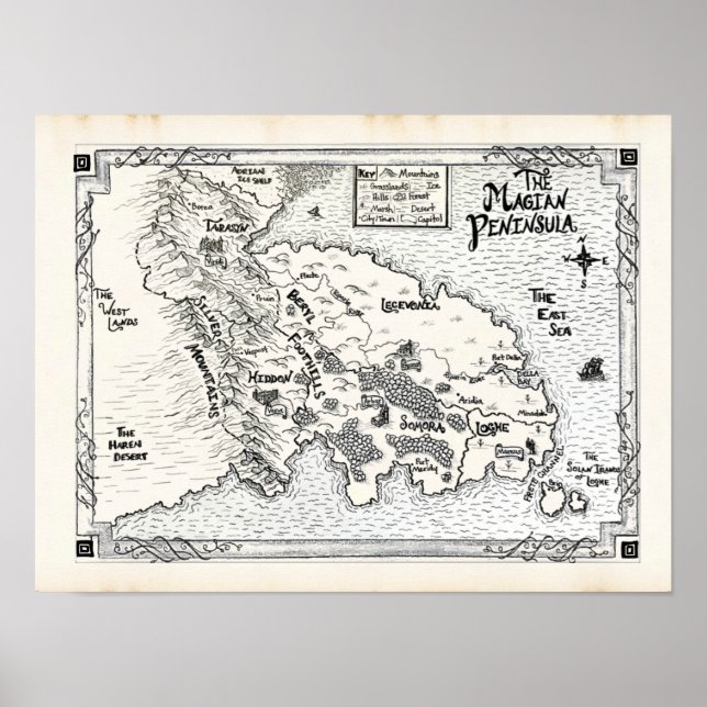 Poster of the Magian Peninsula (Vorne)