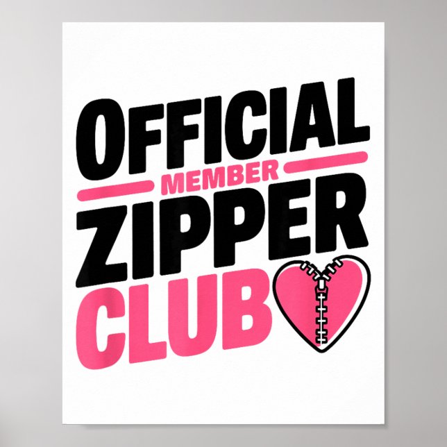 Poster Official Member Zipper Club, Open Heart Byp Surger (Devant)