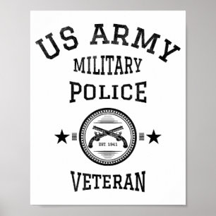 Poster Officier de police vétéran à la retraite
