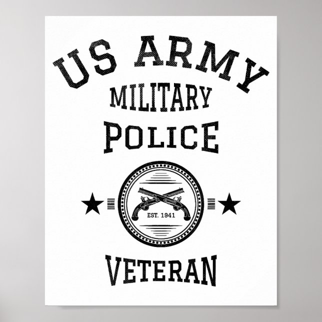 Poster Officier de police vétéran à la retraite (Devant)