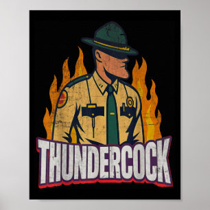 Poster Officier Sergent Cius Thunder Caméra Corporelle Mè