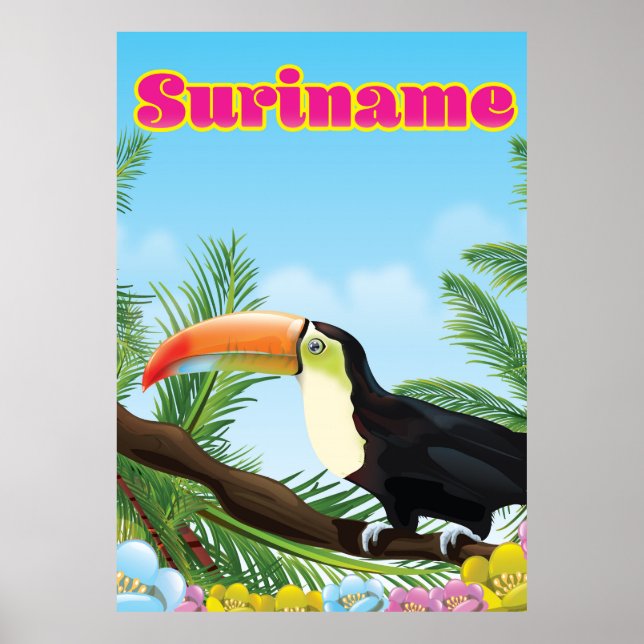 Poster Offre voyage paradis sud-américain Suriname (Devant)