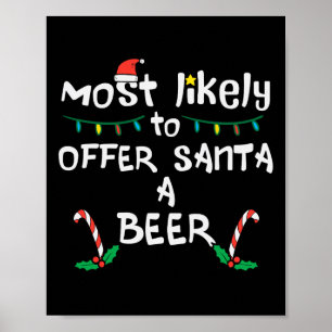 Poster Offrir Père Noël Noël Noël Noël Noël Matc famille