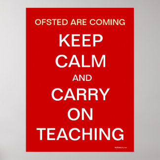 Poster Ofsted Arrivent Conserver le calme et poursuivre l