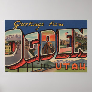 Poster Ogden, Utah (chemin de fer) - grandes scènes de