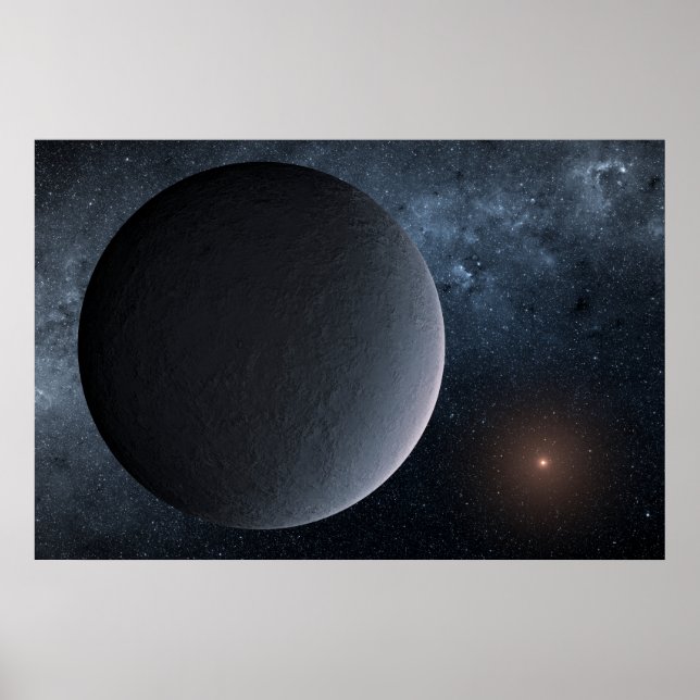 Poster Ogle Exoplanet-2016-Blg-1195Lb Orbits Une Petite É (Devant)
