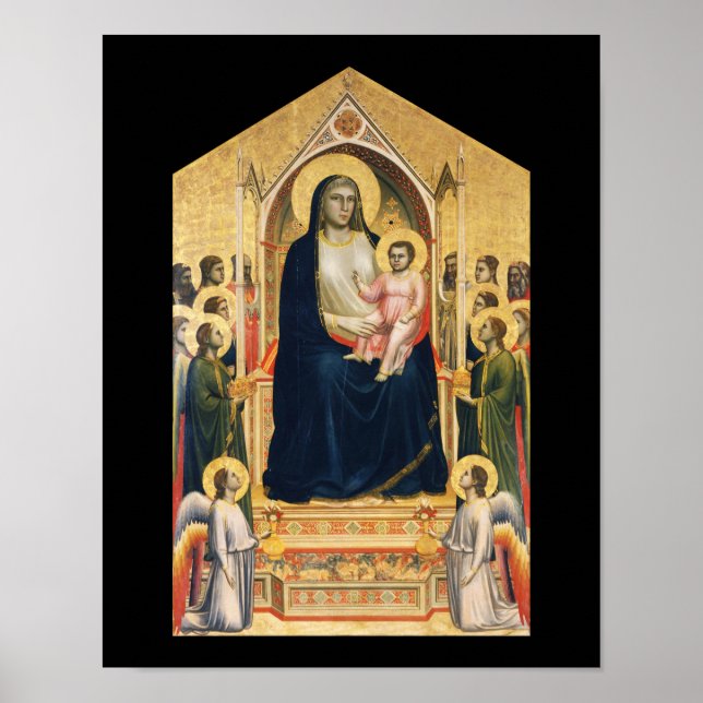 Poster Ognissanti Madonna, Giotto, 1306-1310 (Devant)