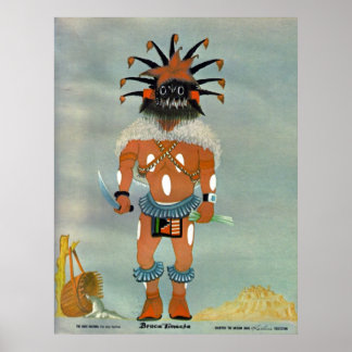Poster "Ogre" kachina imprimé