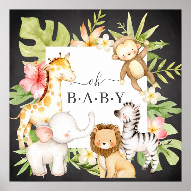 Poster Oh Baby Jungle (Devant)