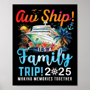 Poster Oh Bateau C'est Un Voyage En Famille 2025 Croisièr
