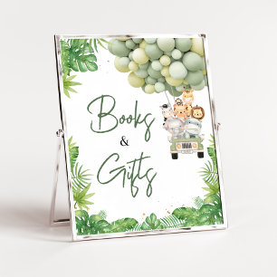Poster Oh Boy Jungle Safari Baby showers Livres et Cadeau