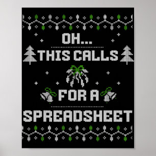 Poster Oh, cela nécessite un Noël laid pour une feuille d