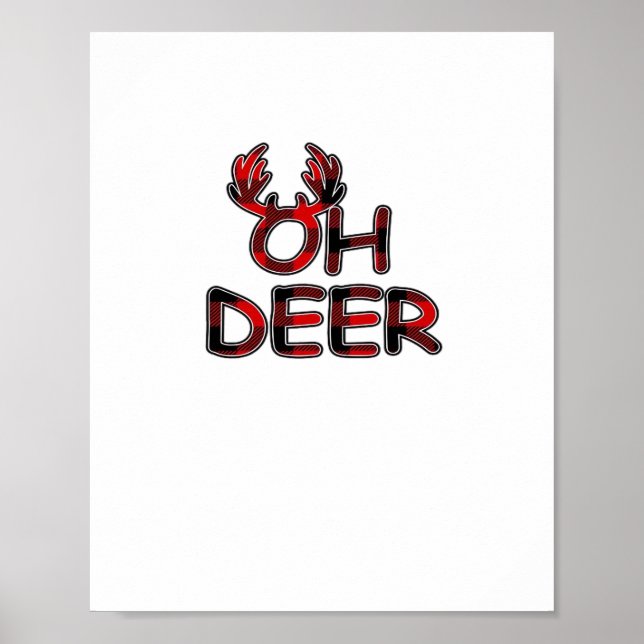 Poster Oh Deer Disposition Propre  (Devant)