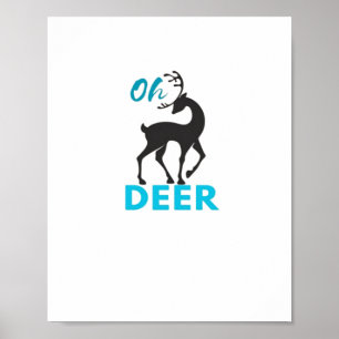 Poster Oh Deer Minimal Design