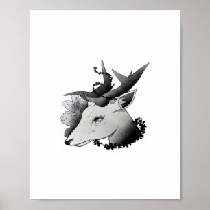 Poster Oh Deer Style Classique