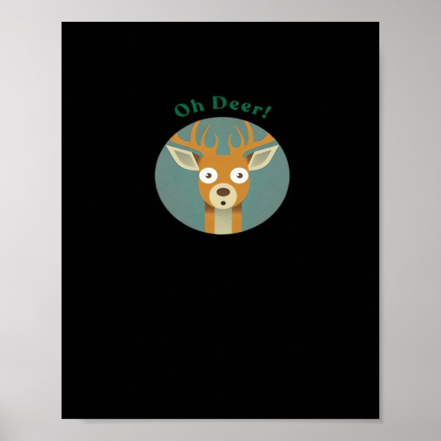 Poster Oh Deer Style Créatif  (Devant)