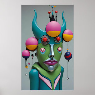 Poster Oh God You Devil - Ken Gage Surreal Art