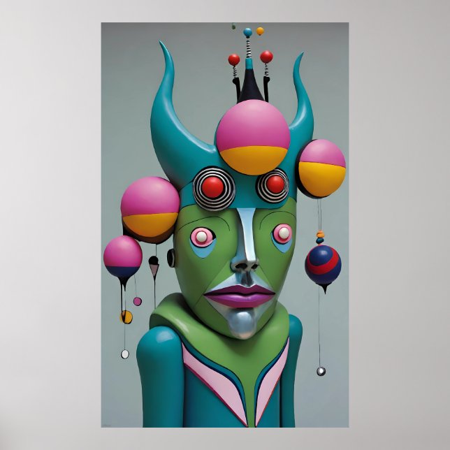 Poster Oh God You Devil - Ken Gage Surreal Art (Devant)