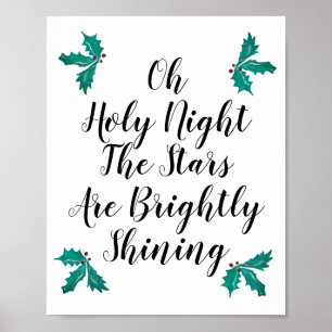 Poster Oh Holy Night the Stars are Brightposter