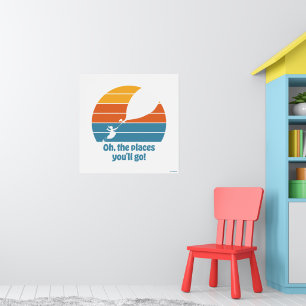 Poster Oh, Les Endroits Où Tu Vas Aller ! Sunset rétro