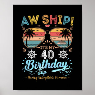 Poster Oh mon dieu ! C'est mon voyage de 40e anniversaire