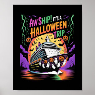 Poster Oh mon dieu, c'est un voyage d'Halloween drôle Cro