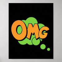 Oh mon Dieu ! Expression comique Pop Art vibrante