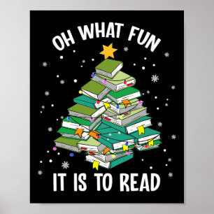 Poster Oh Quel Amusement C'Est De Lire L'Arbre De Noël L'