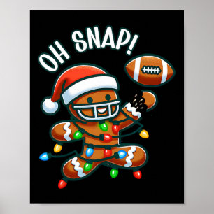 Poster Oh Snap Biscuit de Noël Piedll