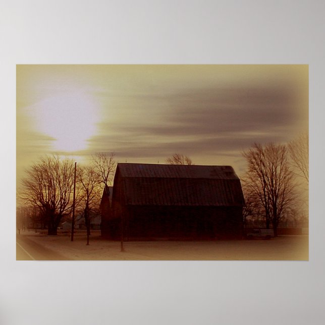 Poster Ohio Barn (Devant)