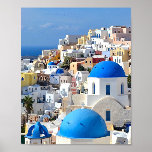 Poster Oia, Santorin - L'île grecque (Devant)