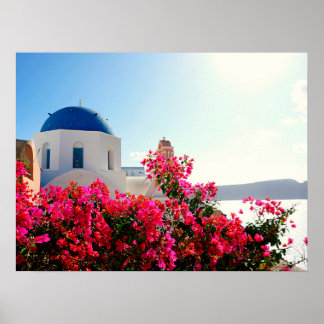 Poster Oia Santorini, Grèce Photographie
