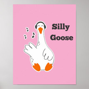Poster Oie bête, Oie bête, Oie bête, Oie