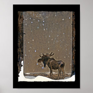 Poster Oie dans la neige