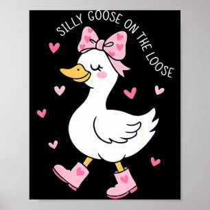 Poster Oie Silly de la Saint-Valentin en Liberté Coquette