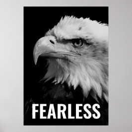 Poster Oigle sans peur Motivational Courage Artwork