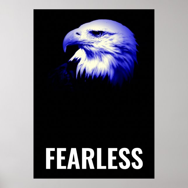 Poster Oigle sans peur Motivational Courage Artwork (Devant)