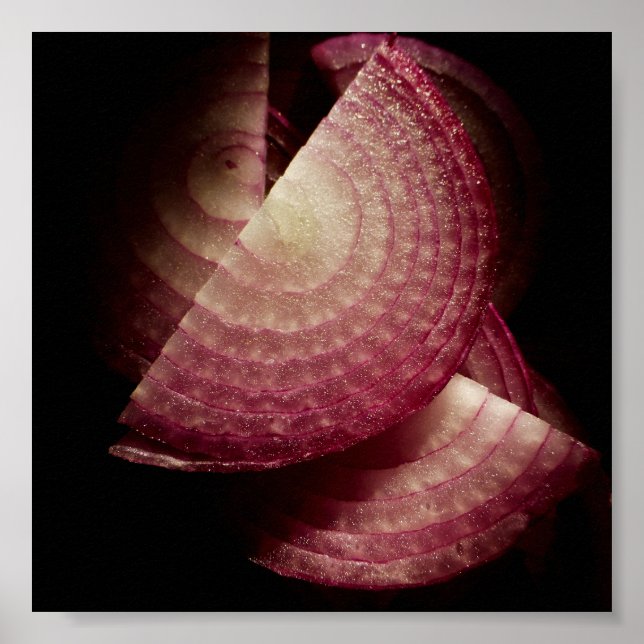 Poster Oignon rouge (Devant)