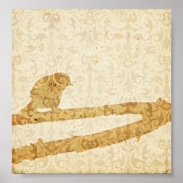 Poster Oiseau dans une succursale (Devant)