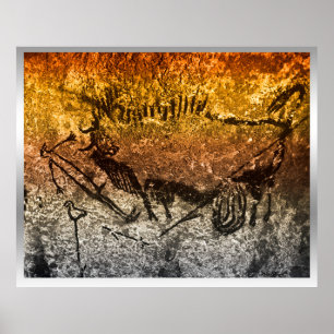 Poster Oiseau de Lascaux
