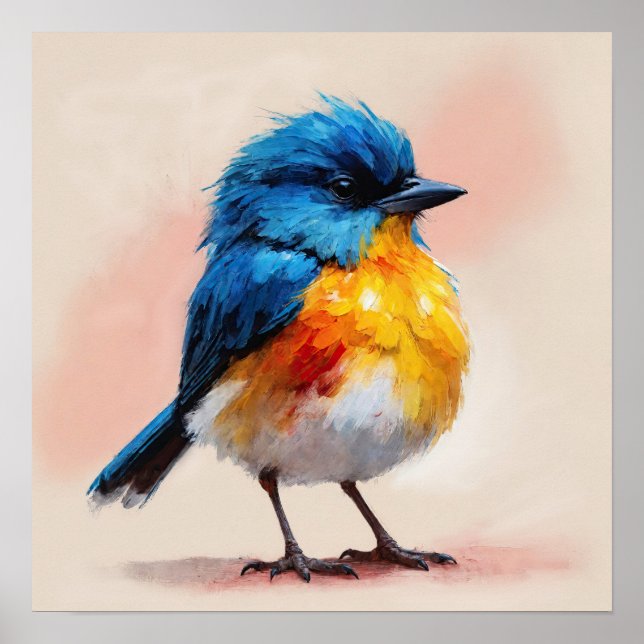 Poster Oiseau exotique : une oeuvre d'art pour amis de la (Devant)
