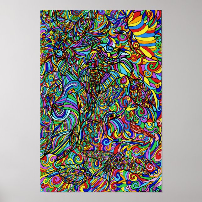 Poster Oiseau libre (Devant)